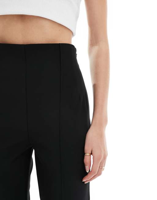 ASOS DESIGN Tall - Pantalon ajusté fuselé à taille haute et surpiqûres - Noir, 3 de 5