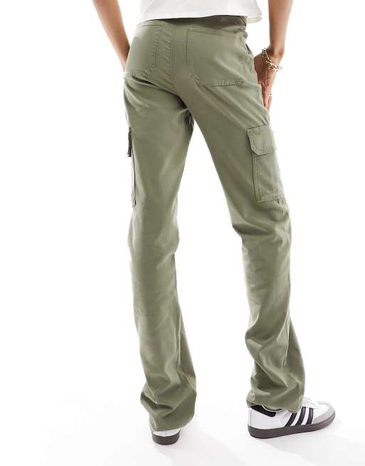 ASOS DESIGN Tall - Pantalon cargo ajusté - Kaki, 4 de 5
