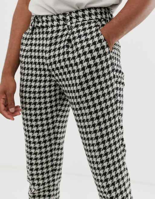 ASOS DESIGN Tall Pantalon cigarette habill grand motif pied