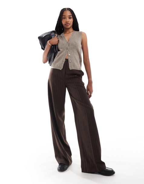 ASOS DESIGN Tall - Pantalon dad ample ajusté - Chocolat - view 1
