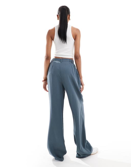 ASOS DESIGN Tall - Pantalon dad ample - Bleu pétrole , 4 de 5