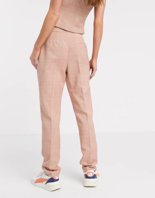 ASOS DESIGN Tall - Pantalon de costume coupe super fuselée à carreaux - Rouge, 2 de 4