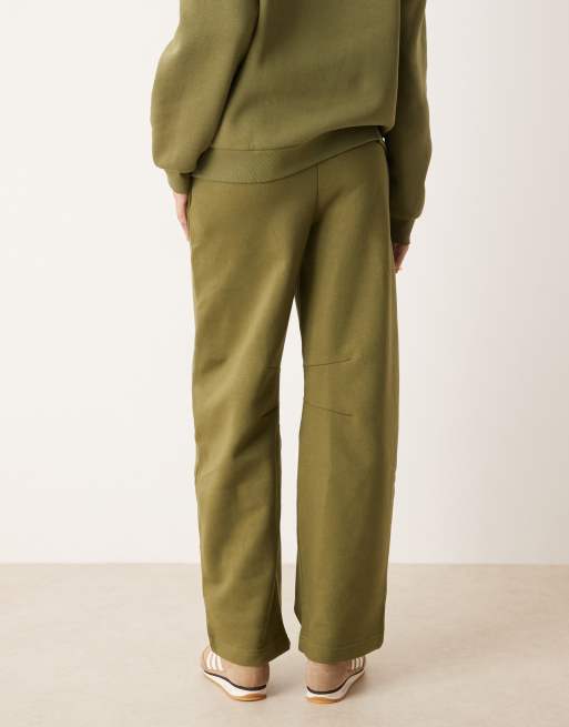 ASOS DESIGN Tall - Pantalon de jogging ample à envers brossé - Kaki, 5 de 5