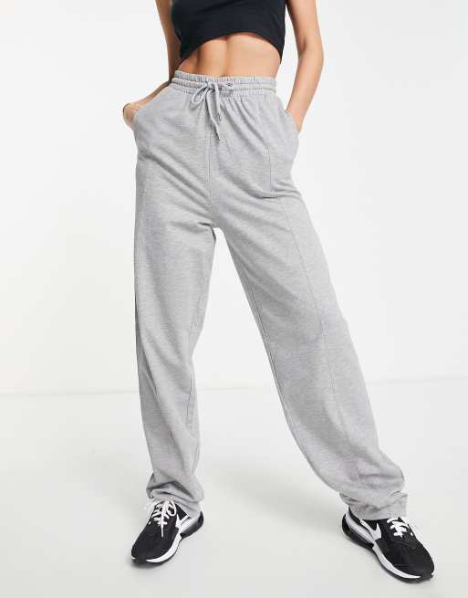 Pantalon Jogger Jogging Gris Bande Blanche ASOS DESIGN Tall