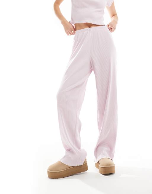 ASOS DESIGN Tall - Pantalon de pyjama à assortir en tissu côtelé - Lilas, 3 de 5