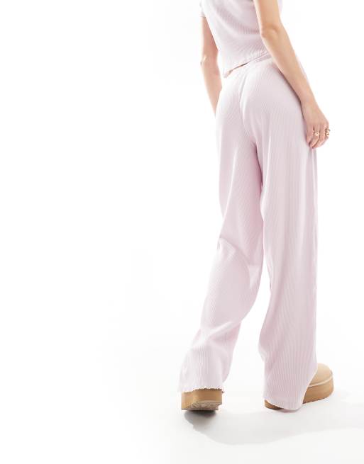 ASOS DESIGN Tall - Pantalon de pyjama à assortir en tissu côtelé - Lilas, 4 de 5