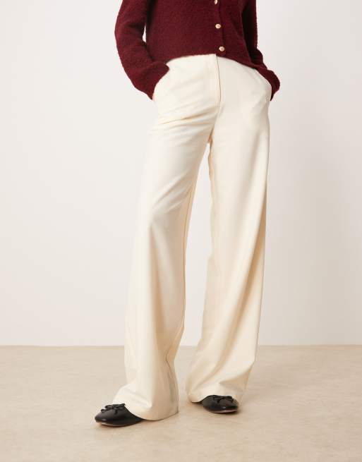 ASOS DESIGN Tall - Pantalon décontracté coupe droite ajustée - Babeurre, 5 de 5