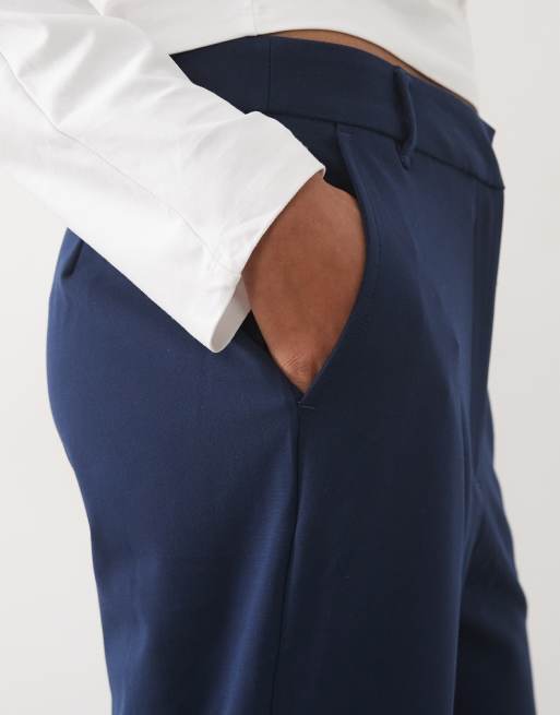 ASOS DESIGN Tall pantalon droit tailleur décontracté bleu marine, 4 de 5