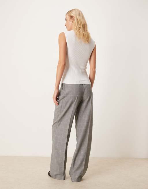 ASOS DESIGN Tall - Pantalon large à pinces avec motif à carreaux, 4 de 5