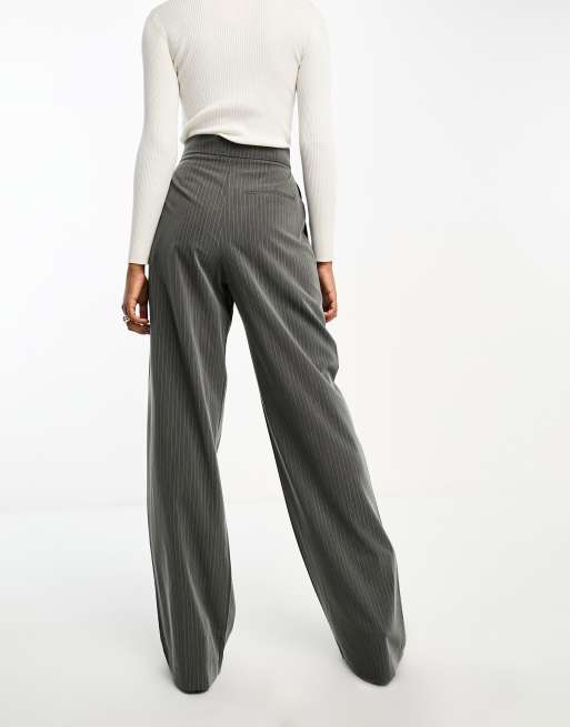 Pantalon large a discount pince