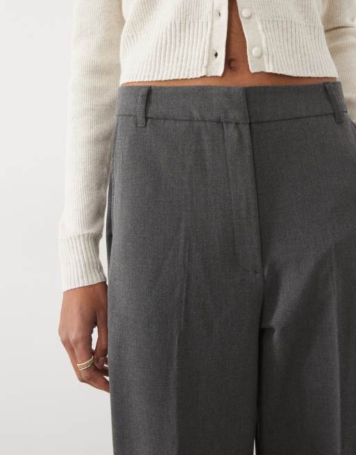ASOS DESIGN Tall pantalon slim droit ajusté en gris charbon chiné, 2 de 5