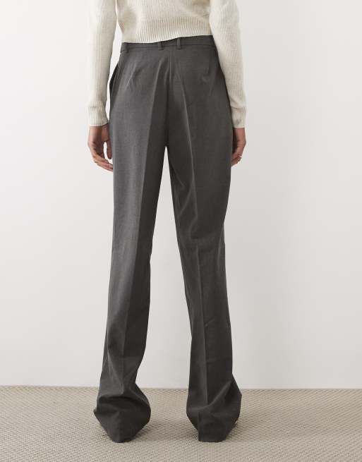 ASOS DESIGN Tall pantalon slim droit ajusté en gris charbon chiné, 3 de 5