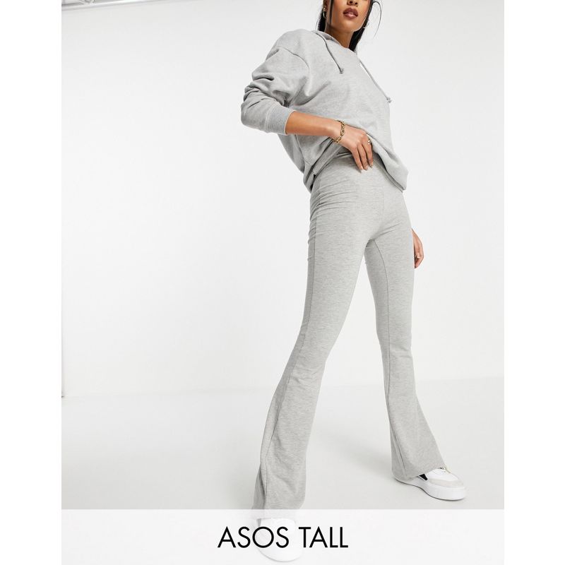 DESIGN Tall - Pantaloni a zampa grigio mélange