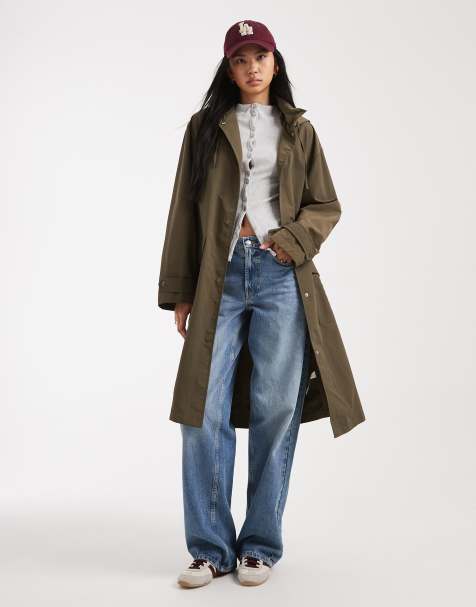 ASOS DESIGN Tall – Płaszcz przeciwdeszczowy w kolorze khaki - view 1