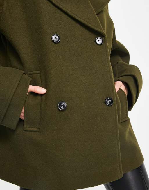 Green on sale pea coat