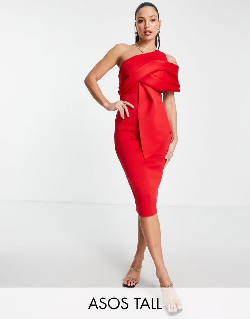 Asos tall cheap red dress