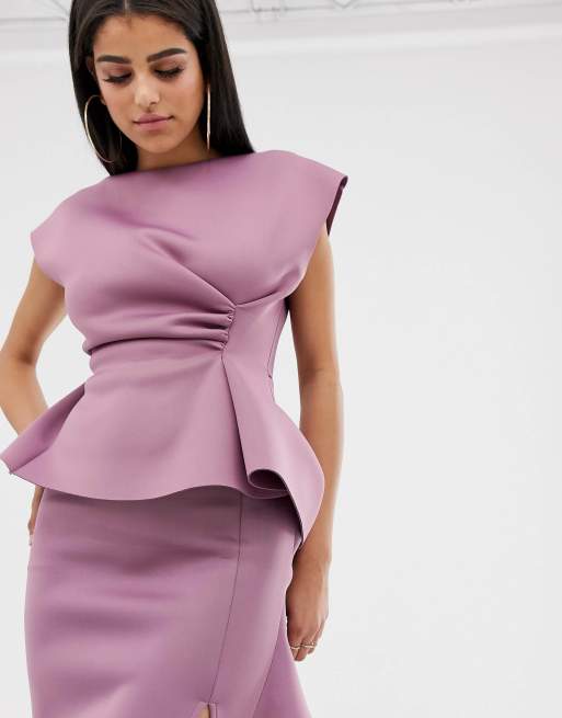 Asos peplum clearance dress