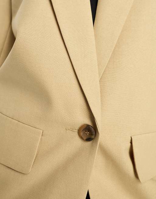 ASOS DESIGN Tall - Perfect - Blazer long - Taupe, 2 de 4
