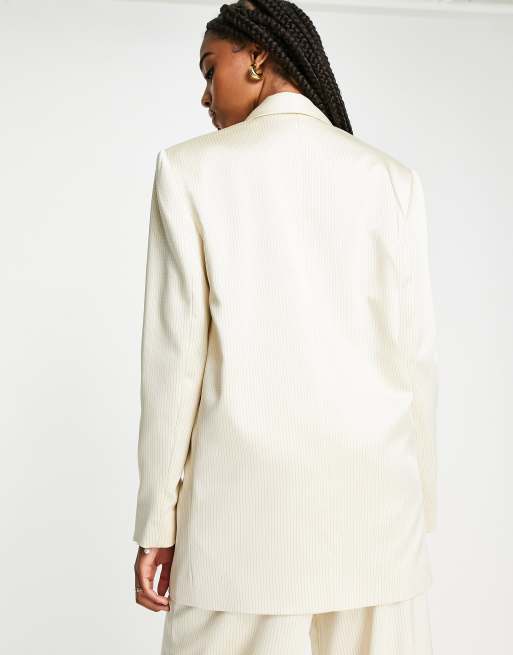 Asos hot sale cream blazer