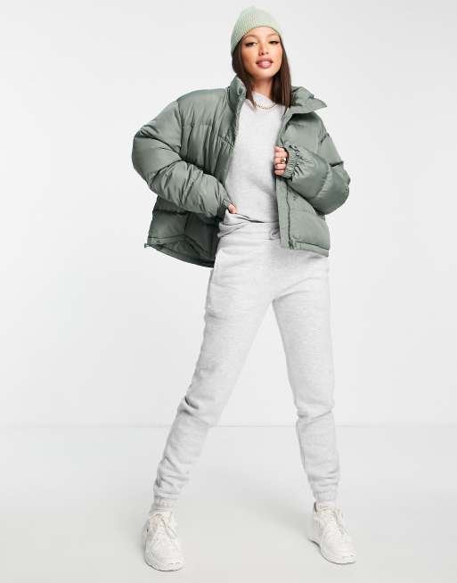 ASOS DESIGN Tall - Piumino oversize kaki - MGREEN, 2 di 4