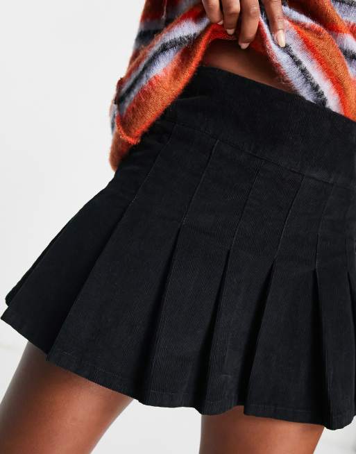 Black corduroy skirt outlet asos