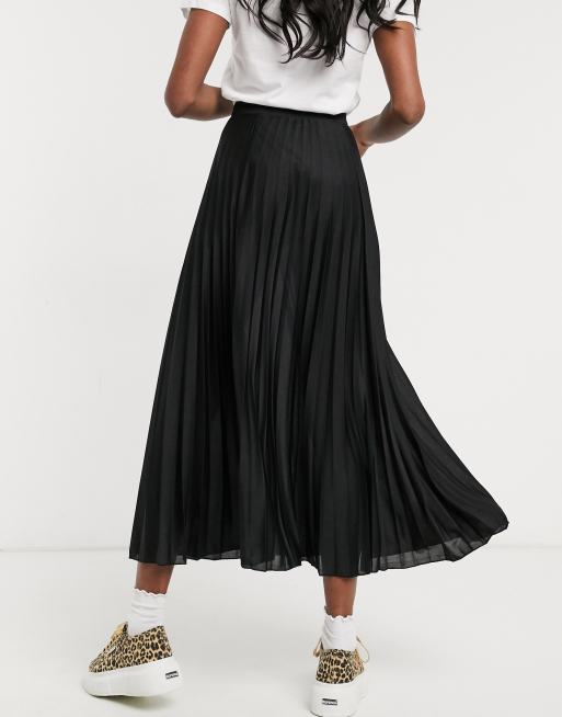 Asos design pleated midi hotsell skirt in jersey crepe