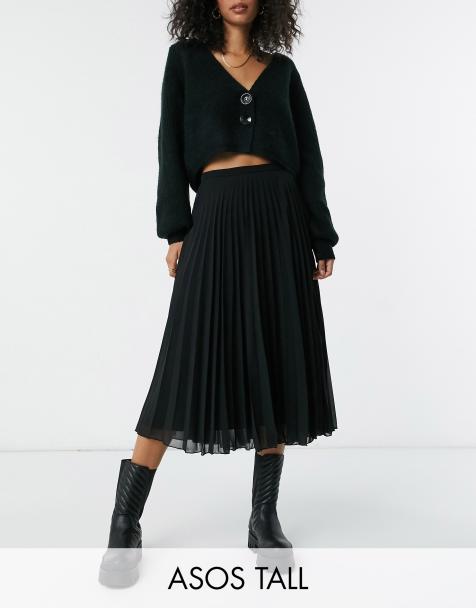 ASOS DESIGN Tall pleated midi skirt