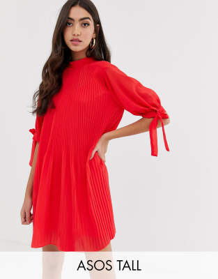 asos tall red dress