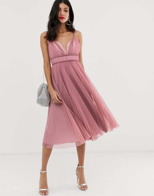 Asos design tulle midi dress hotsell