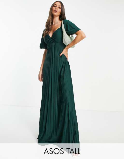 Asos tall green on sale dress