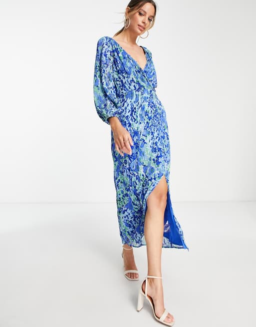 Asos plisse clearance midi dress