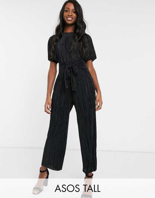 TIE FRONT CULOTTE JUMPSUIT