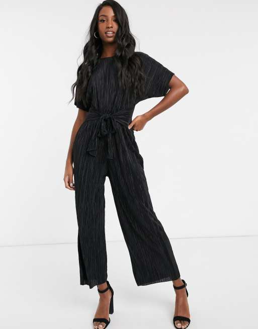 Tie front culotte store jumpsuit