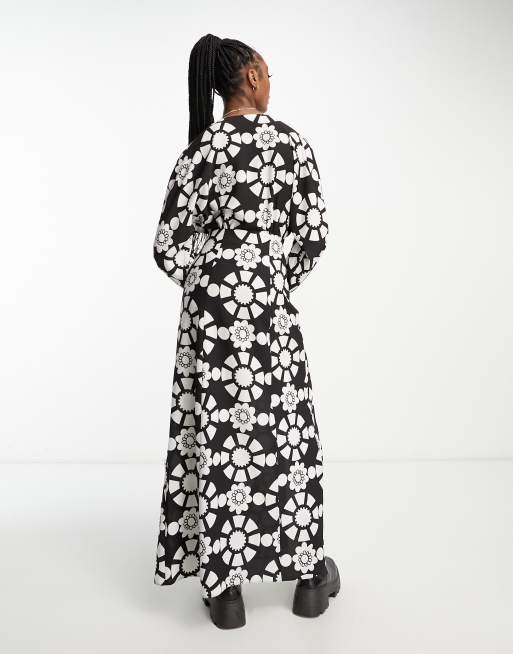 Asos monochrome outlet dress