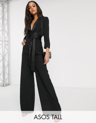 asos tall black jumpsuit