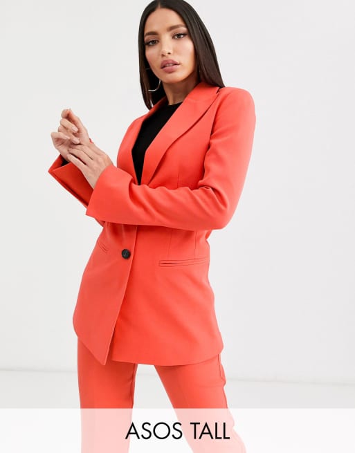 ASOS DESIGN Tall – Czerwony garnitur, 2 z 3