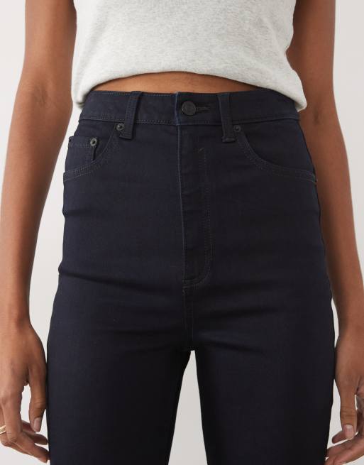 ASOS DESIGN Tall power stretch sculpt flare jeans in indigo, 4 of 5