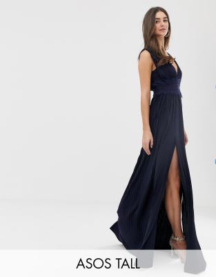 pleated maxi dress asos