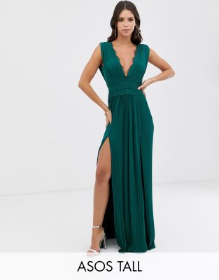 pleated maxi dress asos