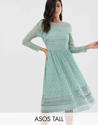 asos sage green dress