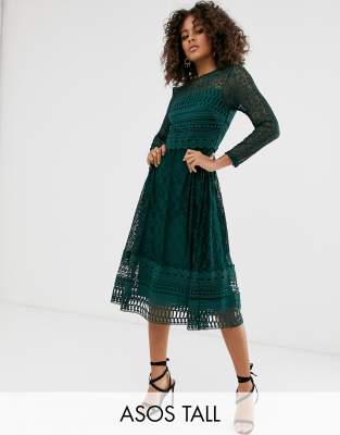 asos midi skater dress