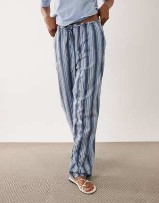 Asos Tall Asos Design Tall Pull On Pants In Blue