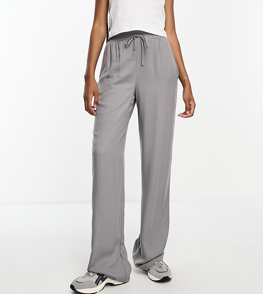 ASOS DESIGN Tall pull on trouser in grey