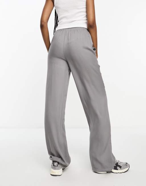 ASOS DESIGN pull on trouser in grey