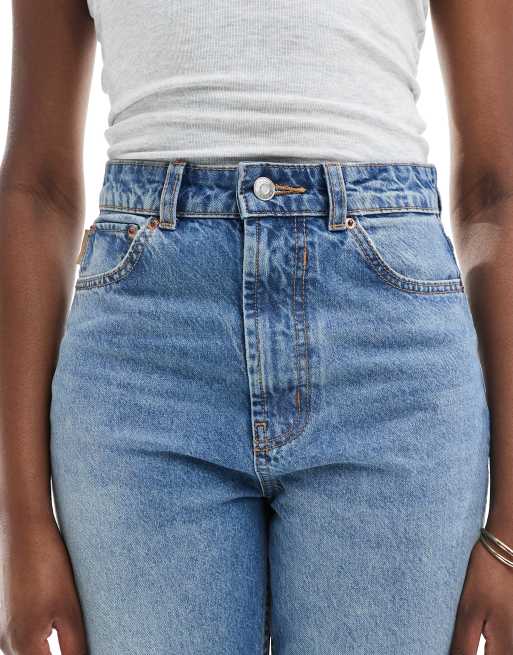 ASOS DESIGN Tall – Raka jeans med medelhög midja och mellanblå tvätt , 5 av 5