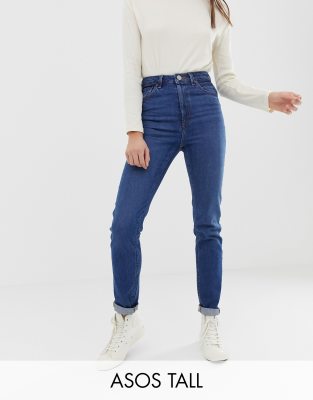 tall high waisted mom jeans