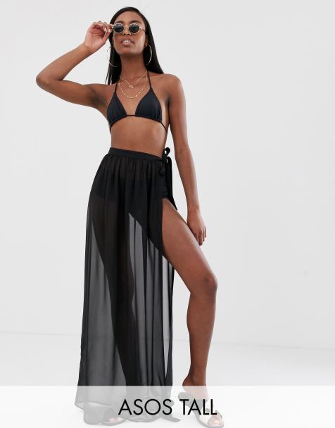 ASOS DESIGN Tall recycled maxi chiffon beach sarong