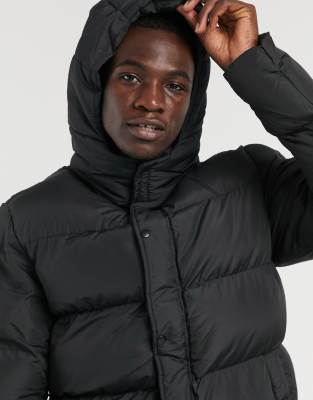 asos black puffer jacket