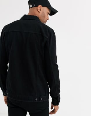 asos black jean jacket