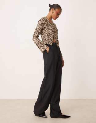 ASOS DESIGN Tall relaxed pants in black